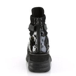 Demonia NEPTUNE-126 Black Vegan Platform Men Boots