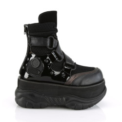 Demonia NEPTUNE-126 Black Vegan Platform Men Boots