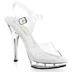 Fabulicious LIP-108 Transparent High Heeled Sandals