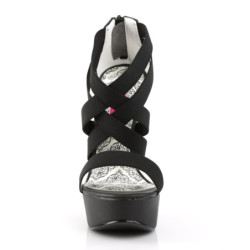 Pleaser Pink Label TEEZE-47W Elasticated Band Heels Men