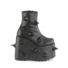 Demonia SLAY-77 Black Vegan Platform Ankle High Boots