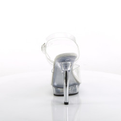 Fabulicious LIP-108 Transparent High Heeled Sandals