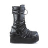 Demonia TRASHVILLE-138 Black Vegan Platform Men Boots