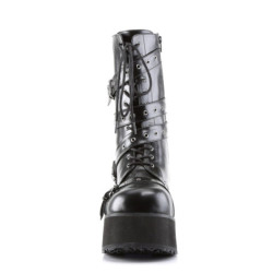 Demonia TRASHVILLE-205 Black Vegan Platform Men Boots