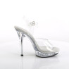Fabulicious LIP-108 Transparent High Heeled Sandals