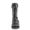 Demonia TRASHVILLE-250 Black Vegan Platform Knee Boots