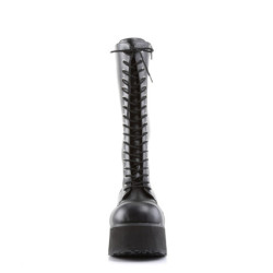 Demonia TRASHVILLE-502 Black Vegan Platform Men Boots