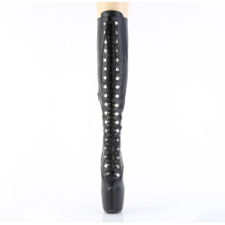 Pleaser JUBILANT-3012 Black Vegan Over The Knee Boots