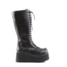 Demonia TRASHVILLE-502 Black Vegan Platform Men Boots