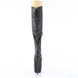 Pleaser JUBILANT-3012 Black Vegan Over The Knee Boots