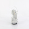Fabulicious LIP-108MG Clear High Heeled Bridal Sandals
