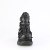 Demonia NEPTUNE-68 Black Vegan Platform Men Boots