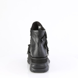 Demonia NEPTUNE-68 Black Vegan Platform Men Boots