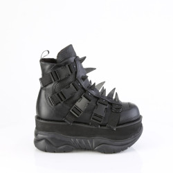 Demonia NEPTUNE-68 Black Vegan Platform Men Boots