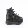 Demonia NEPTUNE-68 Black Vegan Platform Men Boots