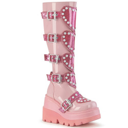 Demonia SHAKER-210 Rose Patent Sale Women