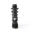Demonia SWING-230 Black Vegan Platform Buckle Boots