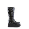 Demonia TRASHVILLE-518 Black Vegan Platform Men Boots