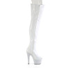 Pleaser BEJEWELED-3011-7 White Hologram Patent Strass