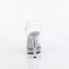 Fabulicious LIP-108MG Clear High Heeled Bridal Sandals