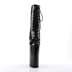 Pleaser BEYOND-1020 Black Patent Ankle High Boots Women