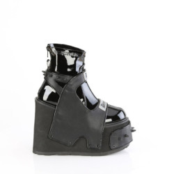 Demonia TRANSFORMER-808 Black Vegan Leather Sale Women