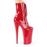 Pleaser BEYOND-1020 Red Patent High Heeled Ankle Boots