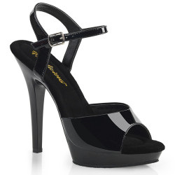 Fabulicious LIP-109 Black Party High Heels Sandals Women