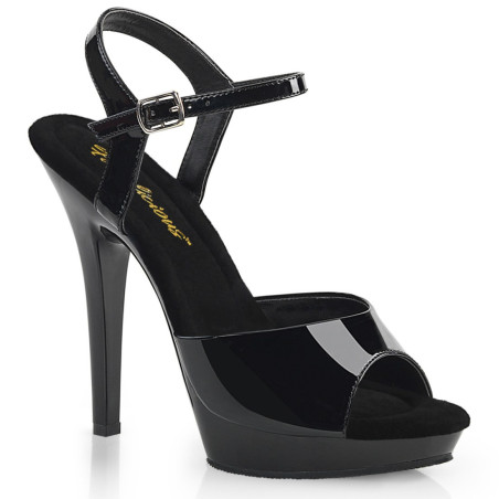 Fabulicious LIP-109 Black Party High Heels Sandals Women