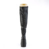 Demonia CAMEL-300WC Vegan Wide Calf Thigh High Boots