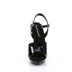 Fabulicious LIP-109 Black Party High Heels Sandals Women