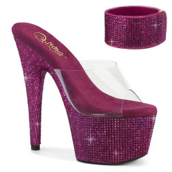 Pleaser BEJEWELED-712RS Transparent Purple Strass Sale