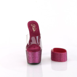 Pleaser BEJEWELED-712RS Transparent Purple Strass Sale