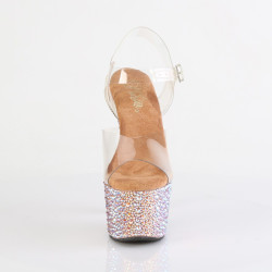 Pleaser BEJEWELED-708MS Gold Strass Platform High Heels