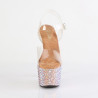 Pleaser BEJEWELED-708MS Gold Strass Platform High Heels