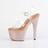 Pleaser BEJEWELED-708MS Gold Strass Platform High Heels
