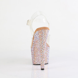 Pleaser BEJEWELED-708MS Gold Strass Platform High Heels