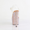 Pleaser BEJEWELED-708MS Gold Strass Platform High Heels