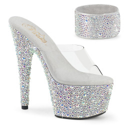 Pleaser BEJEWELED-712MS Ankle Cuff Strass Platform Heels