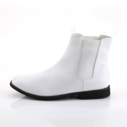 Funtasma TROOPER-12 White Vegan 70s Disco Boots Men