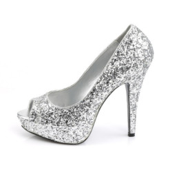 Fabulicious TWINKLE-18G Silver Glitter Sale Women