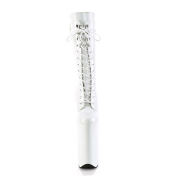 Pleaser BEYOND-1050 White Patent Ankle High Boots Women
