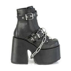 Demonia CAMEL-205 Black Vegan Chunky Platform Boots