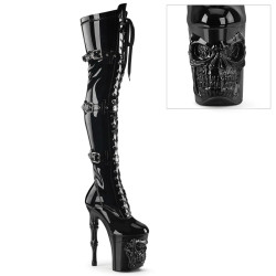 Pleaser RAPTURE-3028 Buckle Extreme Thigh High Boots