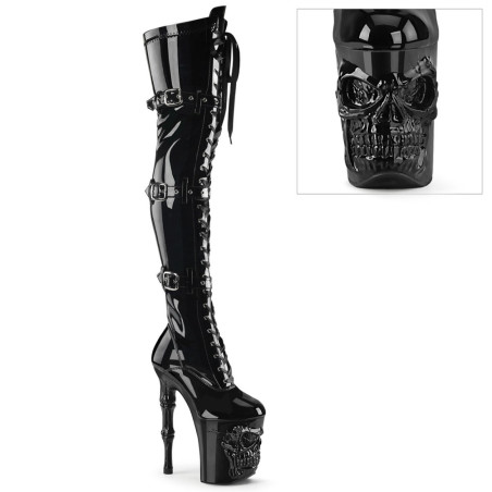 Pleaser RAPTURE-3028 Buckle Extreme Thigh High Boots