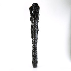 Pleaser RAPTURE-3028 Buckle Extreme Thigh High Boots