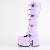 Demonia CAMEL-223 Lavender Patent Chunky Platform Boots