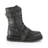 Demonia VALOR-220 Black Vegan Leather Men Harness Boots