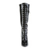 Pleaser VANITY-2020 Patent Stiletto Heeled Knee Boots
