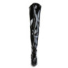 Pleaser VANITY-3010 Low Heeled Thigh High Boots